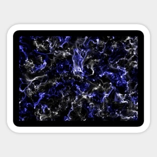 Blue and white nebula Sticker